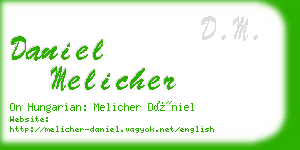 daniel melicher business card